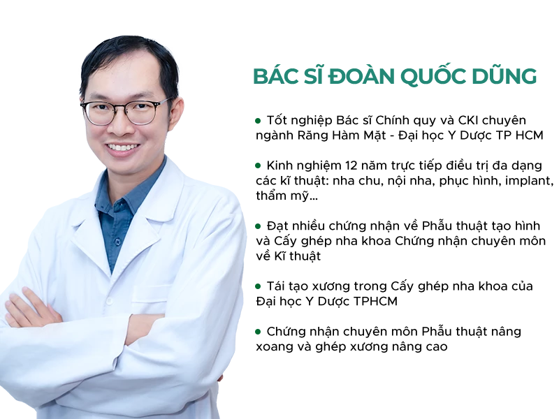 Bác sĩ chuyên khoa 1 Đào Quốc Dũng chuyên trồng răng Implant