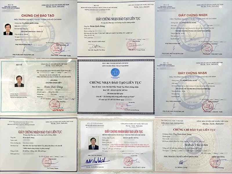 Đạt nhiều chứng chỉ chuyên môn về Kỹ thuật tái tạo xương trong Cấy ghép nha khoa
