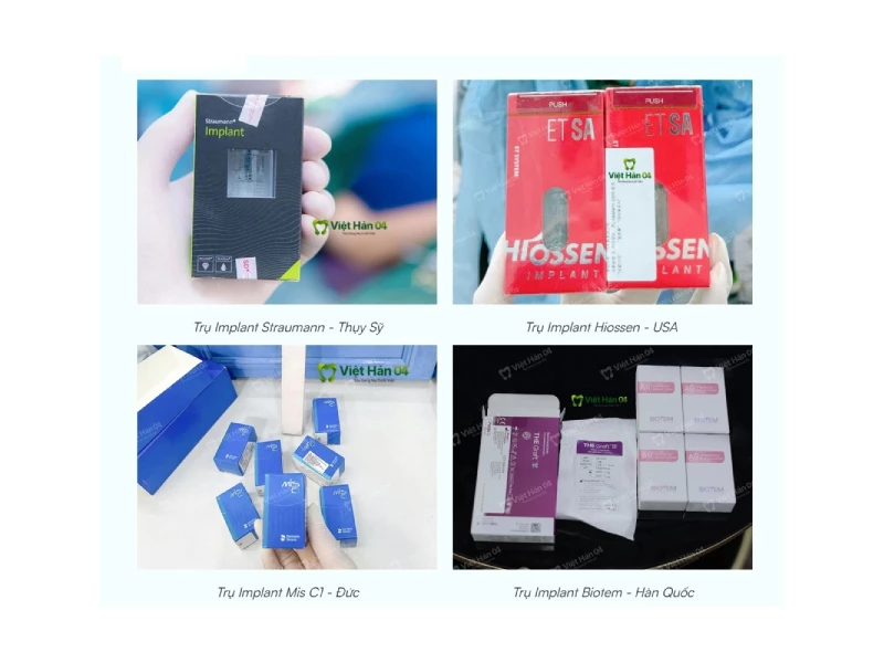 Cung cấp các dòng trụ Implant chính hãng