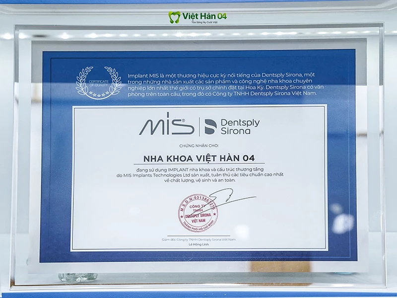 Giấy chứng nhận chính hãng Mis C1