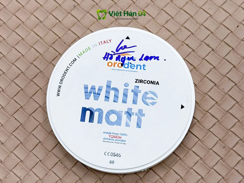 Ký tên vào phôi Orodent White Matt