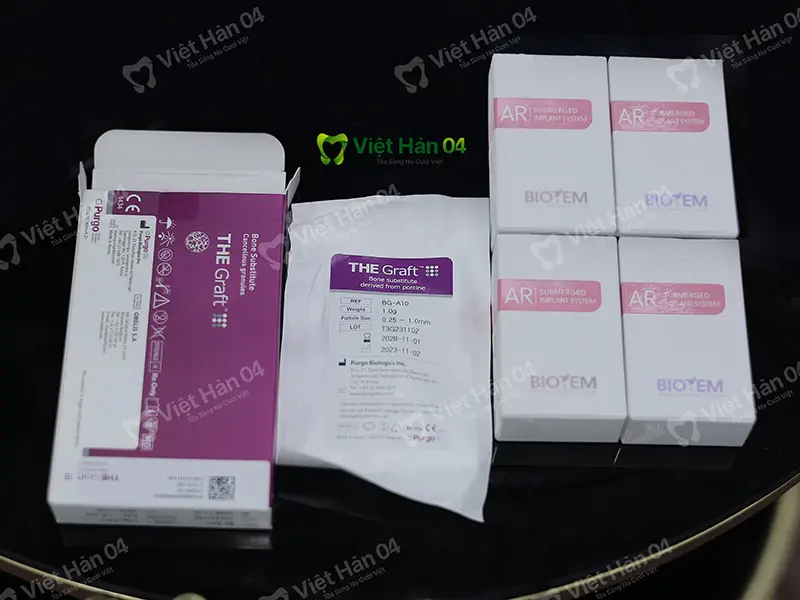 Sử dụng trụ Implant chính hãng