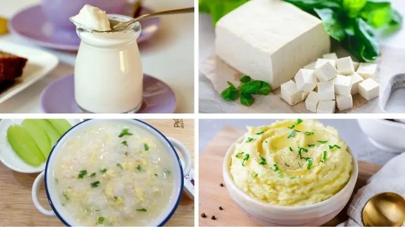 Ưu tiên thức ăn mềm, dễ nuốt