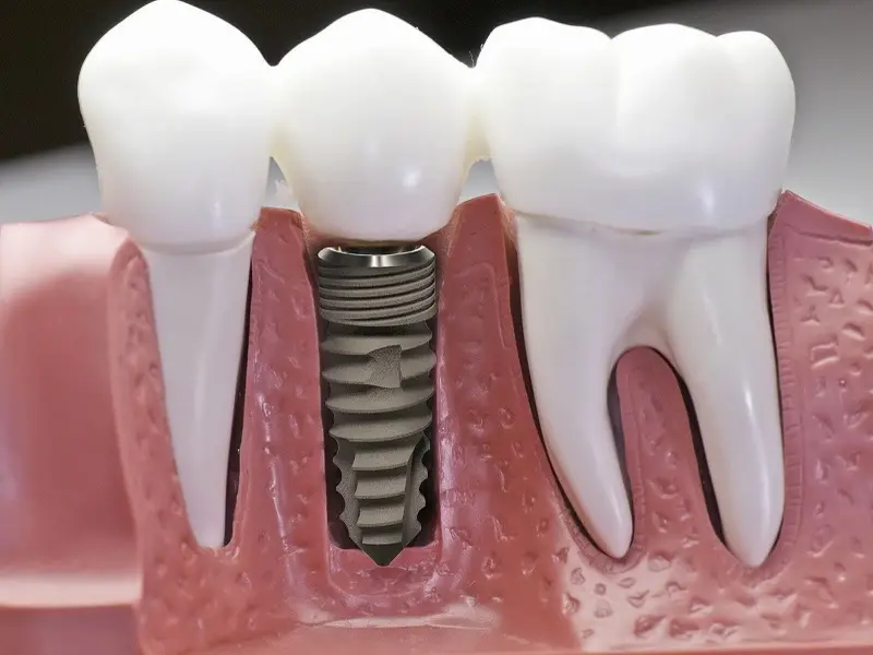 Trồng răng Implant bằng cách cấy trụ Titanium vào xương hàm 
