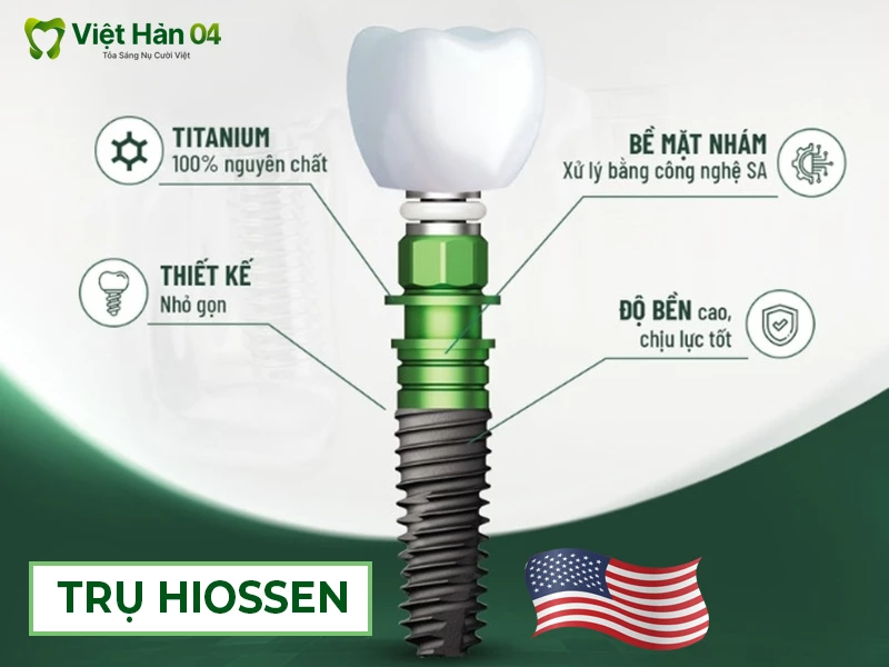 Trụ Implant Hiossen USA
